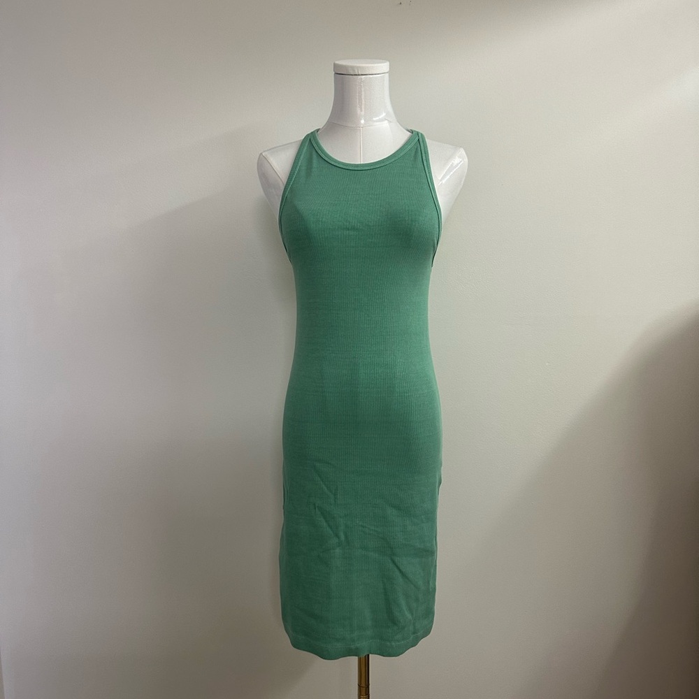 Old Navy Green Ribbed Tank Dress